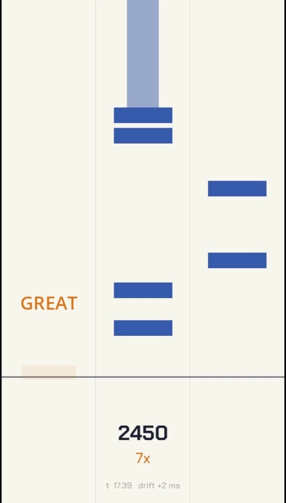 Gameplay with rhythm note tracks